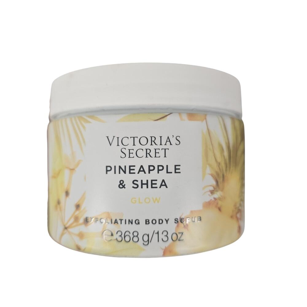Victoria's Secret Pineapple & Shea Glow Exfoliating Body Scrub 13 Oz Vegan New